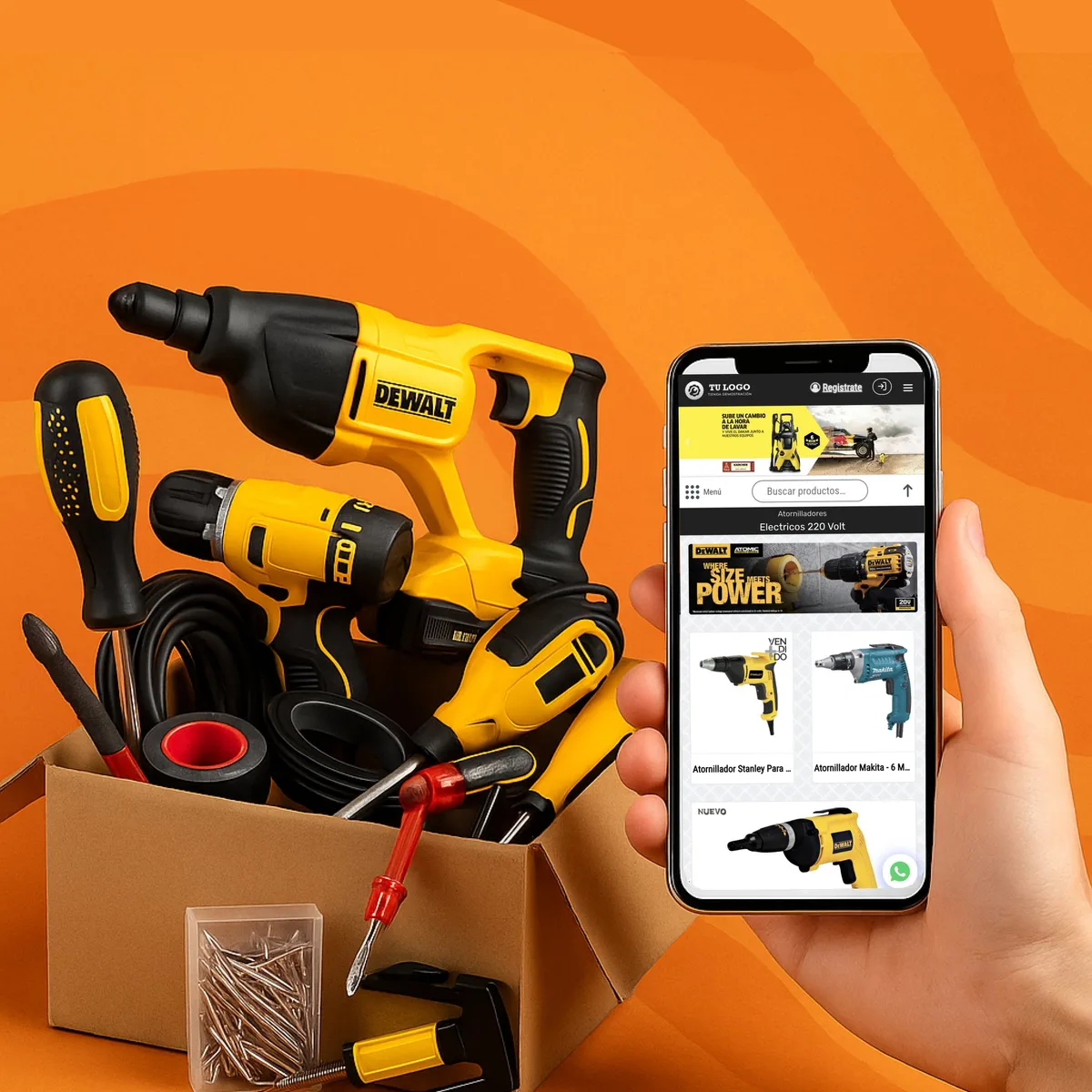 Tienda demo de ferreteria mayorista hecha con ventasxmayor.com.uy