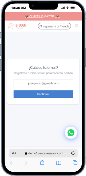 acceso unificado de clientes ventasxmayor.com.uy