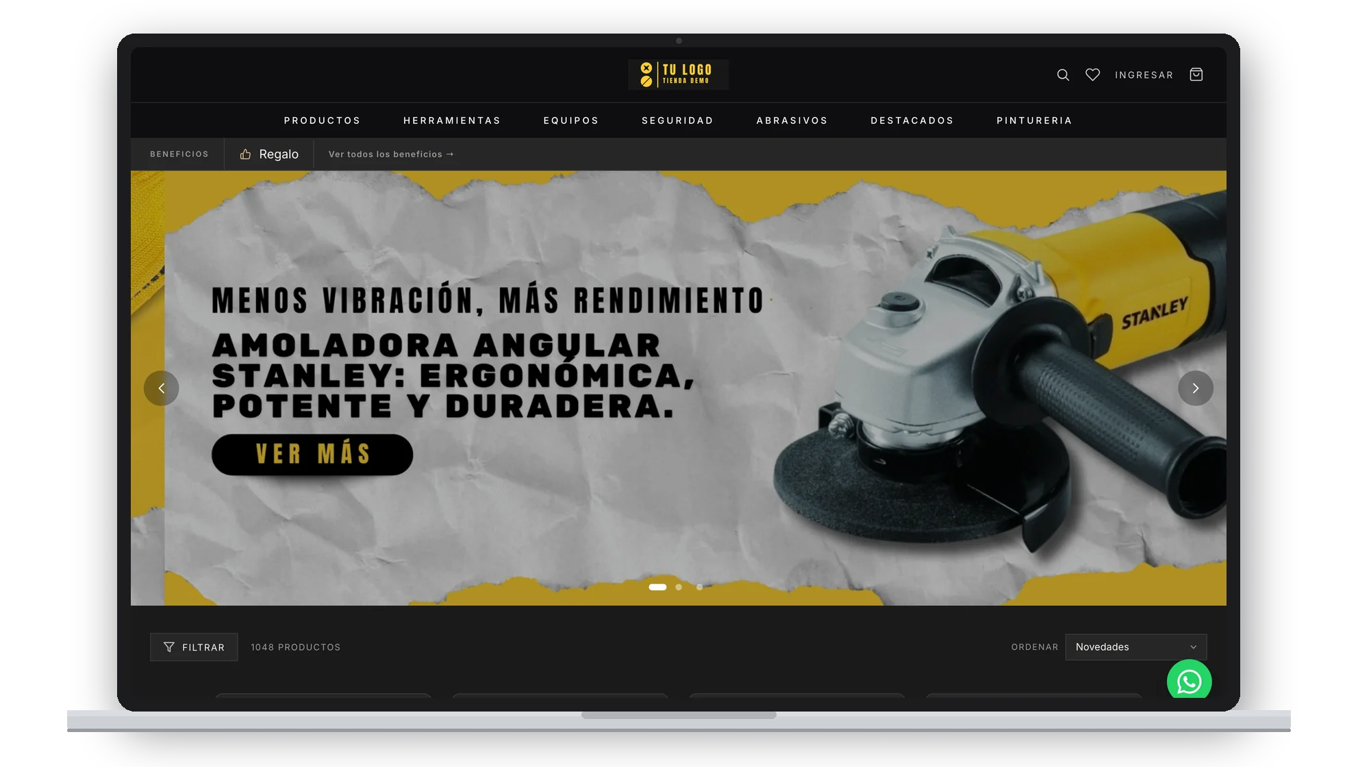 Tienda demo de ferreteria mayorista hecha con ventasxmayor.com.uy