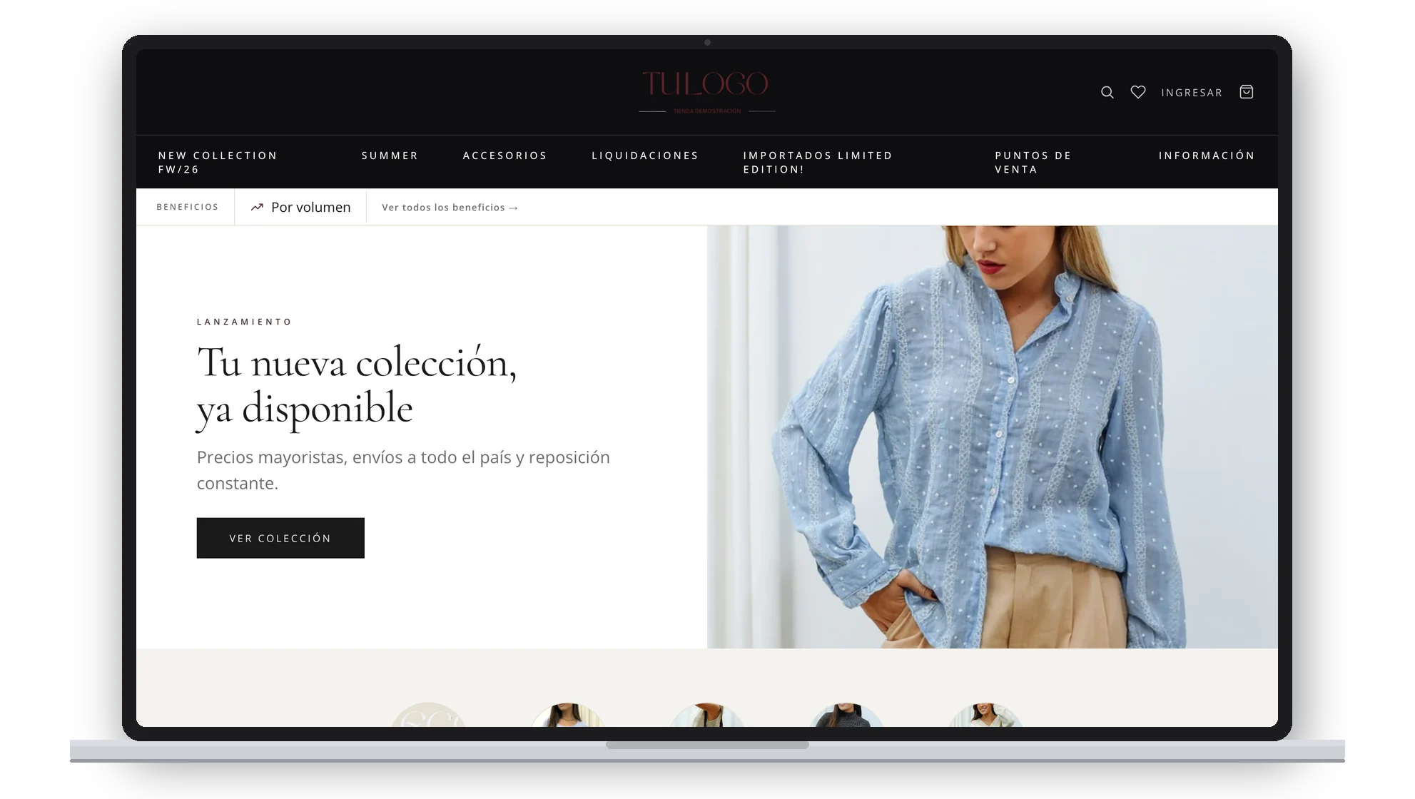 Demo indumentaria de ventasxmayor.com.uy