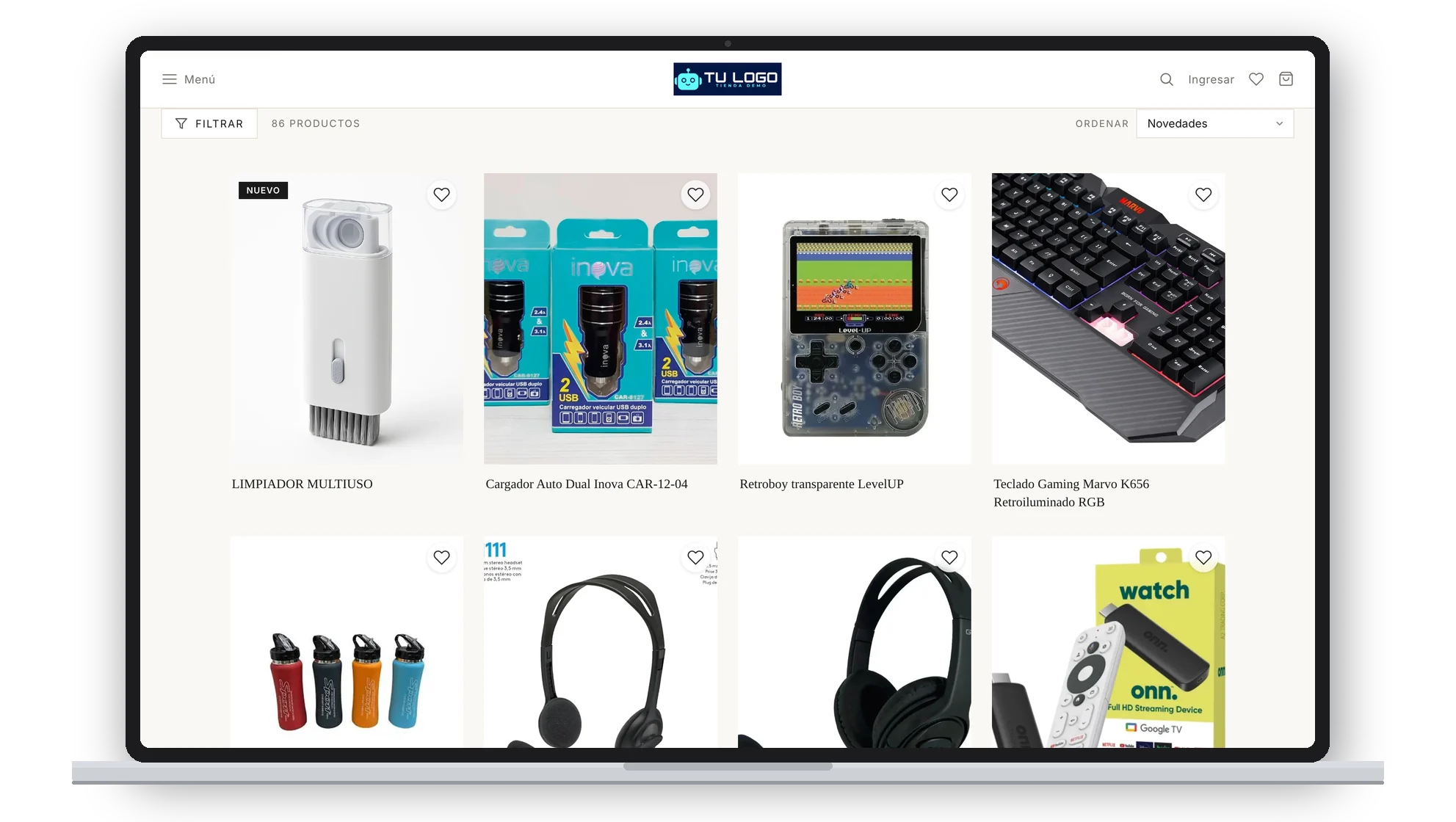 Tienda demo de bazar hecha con ventasxmayor.com.uy